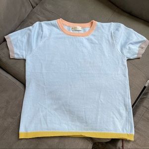 Cute Baby Blue Knit Top